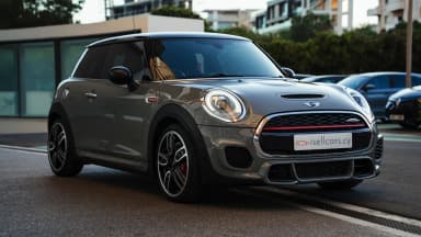 Mini John Cooper Works front three-quarter, John Cooper Works styling. Car 78