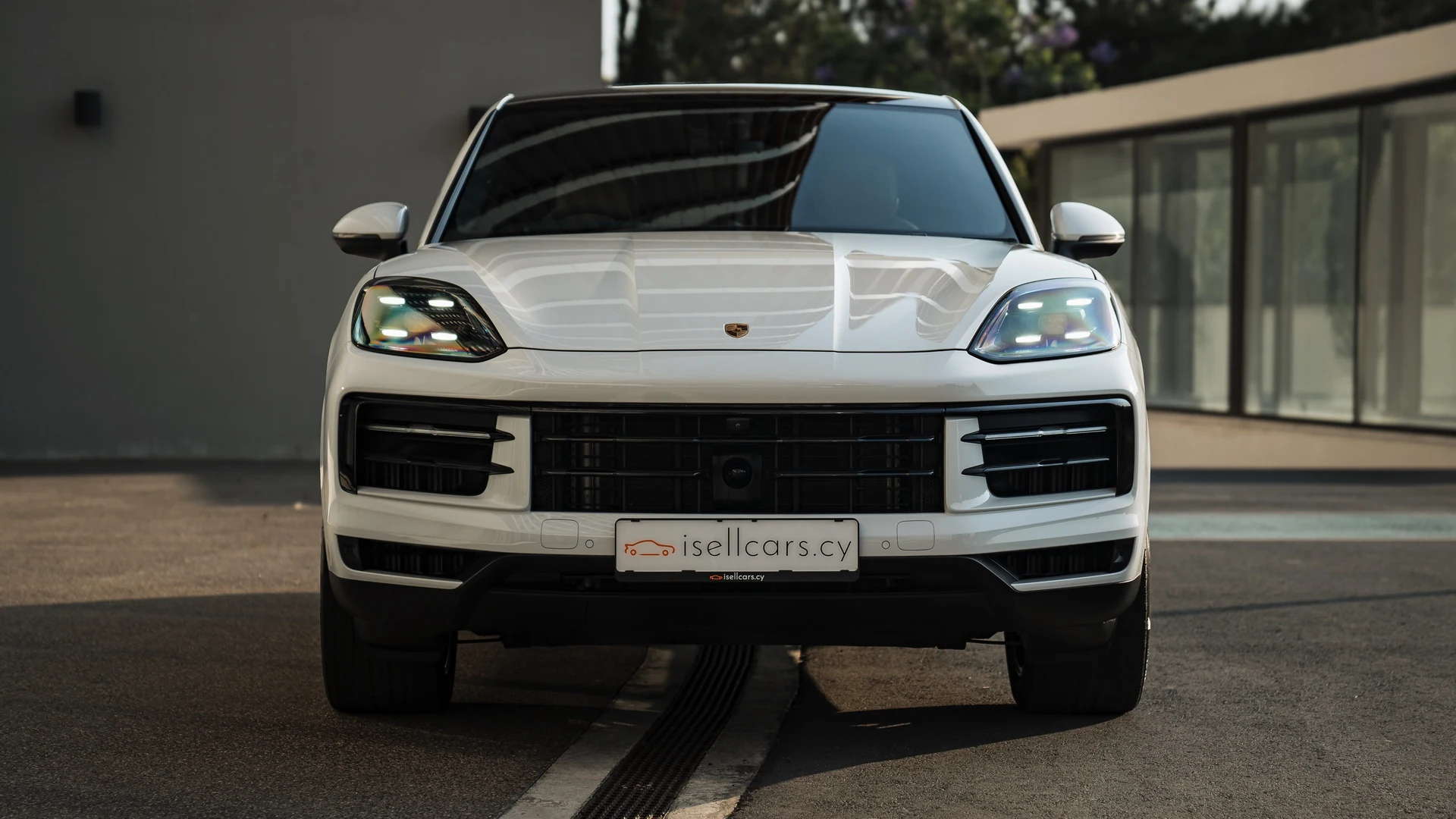 Front view, Matrix LED headlights and gloss black grille. Car 79