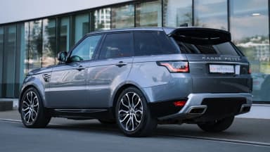 Rear three-quarter exterior view. Car 71