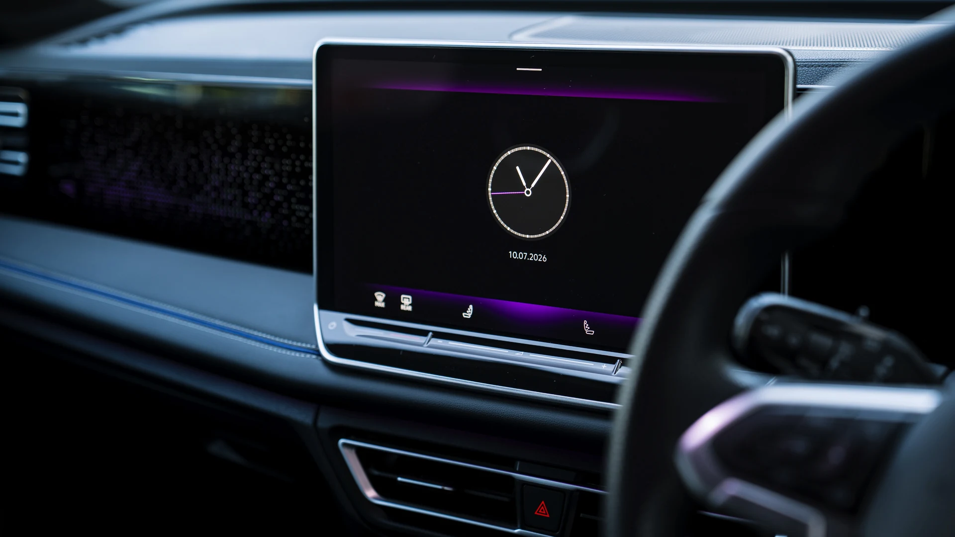 Infotainment display. Car 82
