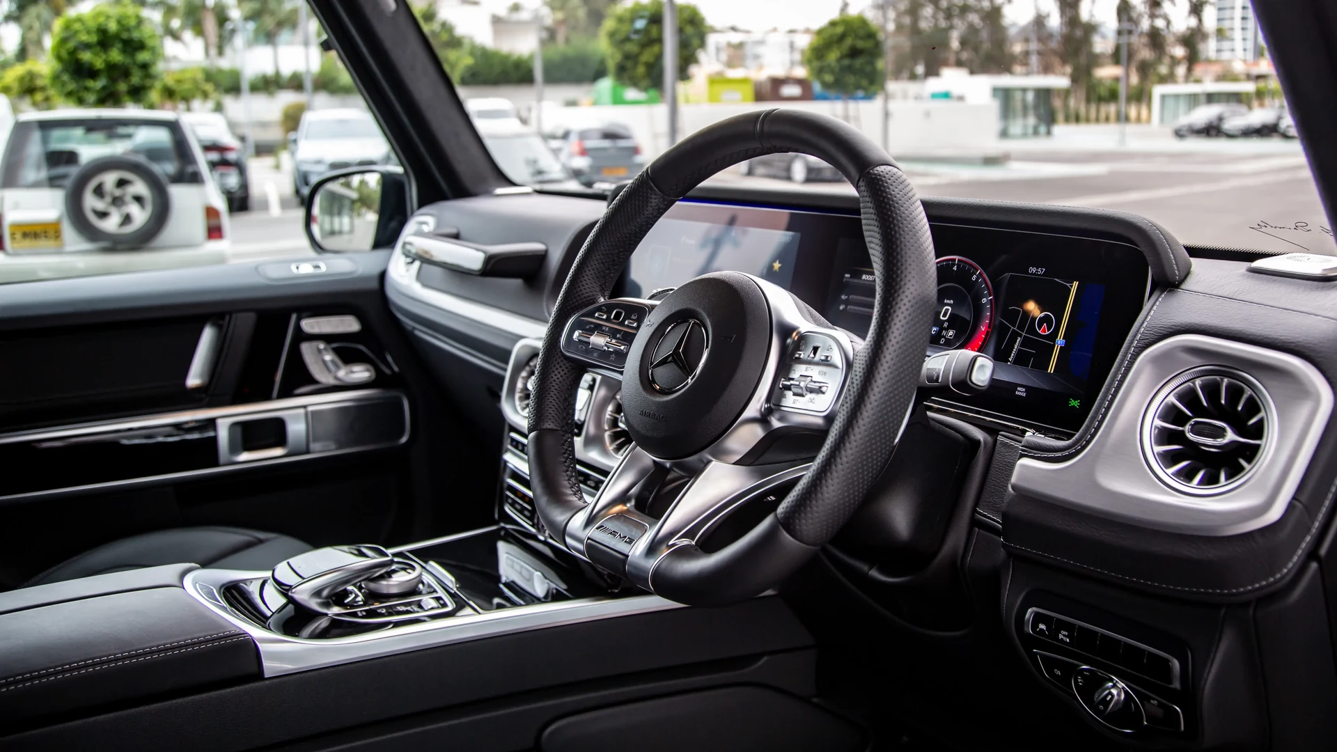 Interior trim detail. Car 8